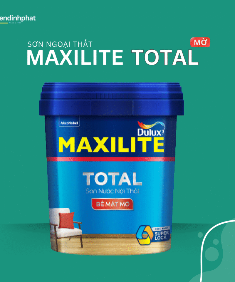 Sơn Nội Thất Maxilite Total 30C Bế Mặt Mờ