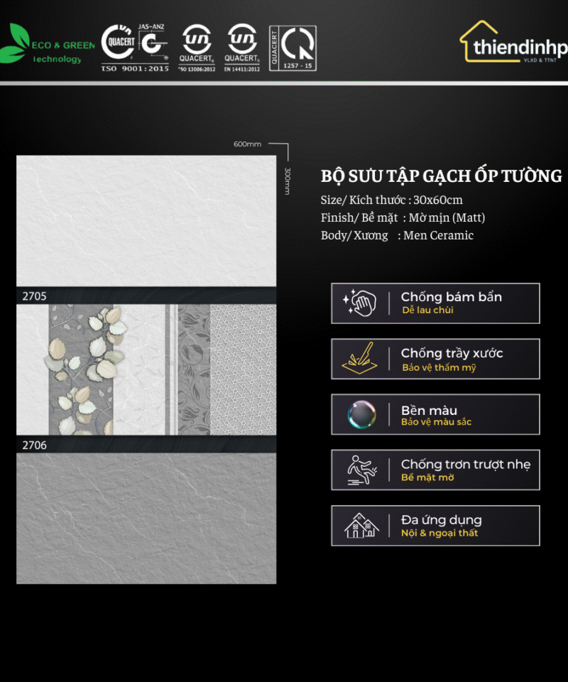 Gạch 30x60cm VT362704