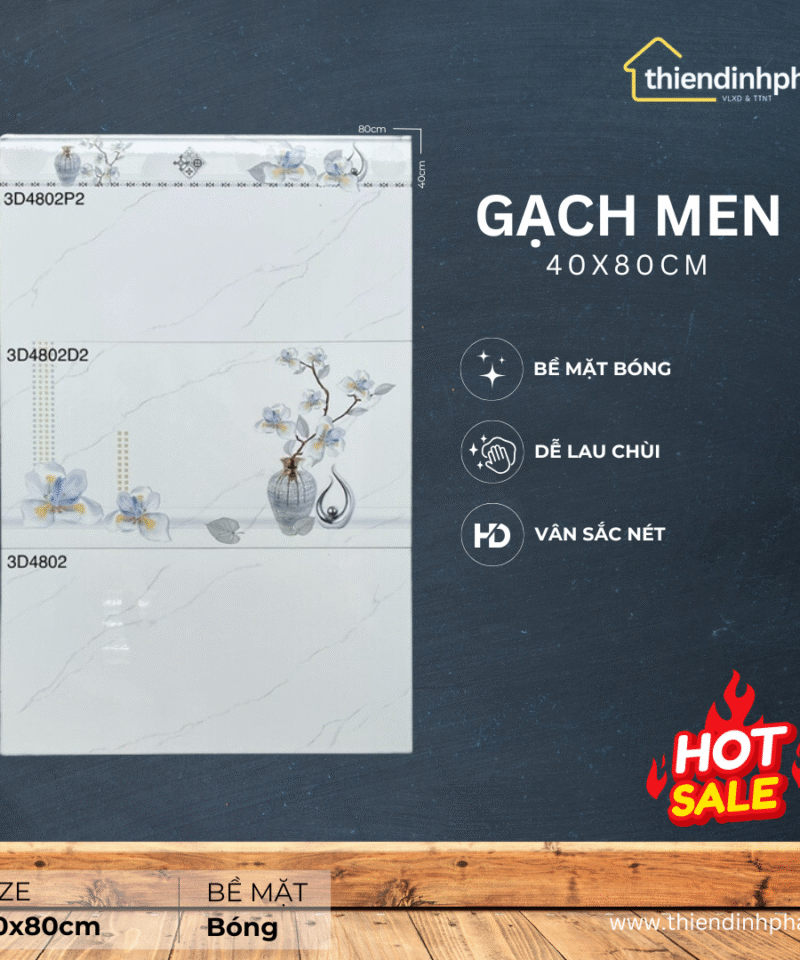 Gạch 40x80cm TDP483D4802 Men Bóng