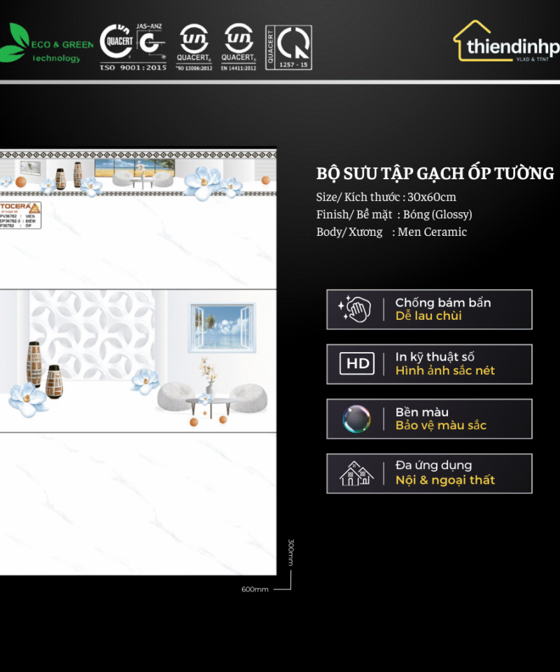 Gạch 30x60cm TCR3636782