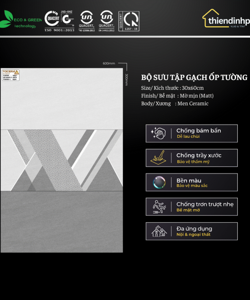 Gạch 30x60cm TCR3636969