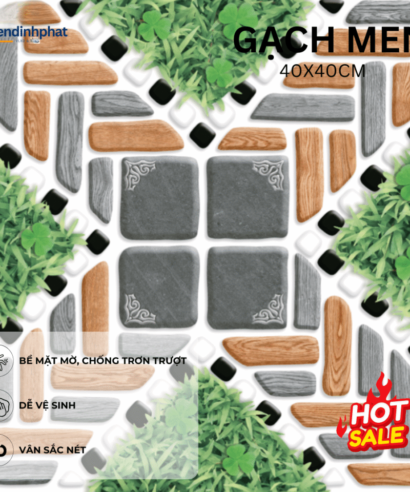 Gạch 40x40cm TDP4041944 Lát Sân Vườn