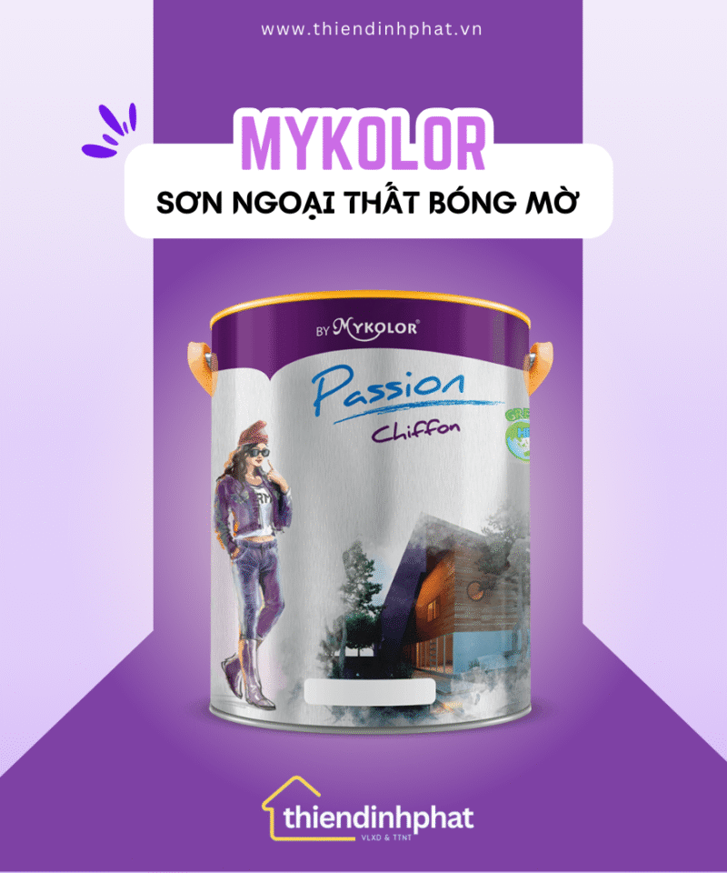 Sơn Ngoại Thất Bóng Mờ Cao Cấp Mykolor Passion Chiffon