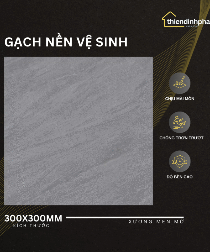 Gạch 30x30cm TDP30366 Gạch Men Mờ Chống Trơn Trượt