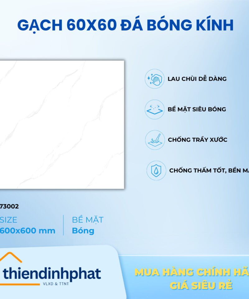 Gạch 600x600 đá bóng kính