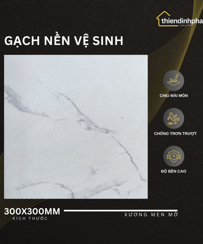 Gạch 30x30cm TDP30M3311 Gạch Men Mờ Chống Trơn Trượt