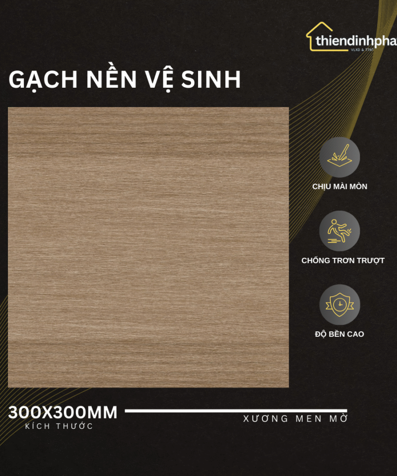 Gạch 30x30cm TDP303388 Gạch Men Mờ Chống Trơn Trượt