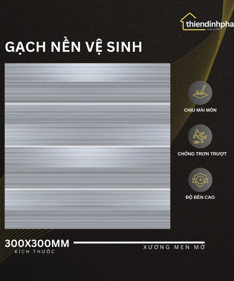 Gạch 30x30cm TDP30316 Gạch Men Mờ Chống Trơn Trượt (Sao chép)