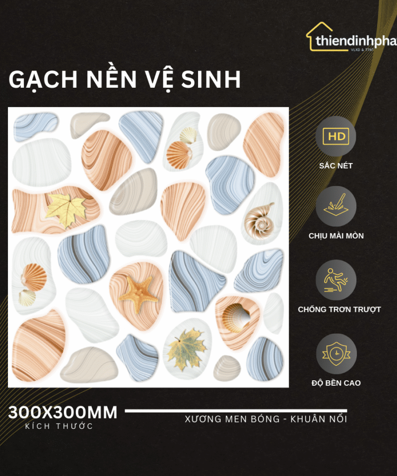 Gạch 30x30cm TDP3030372 Gạch Men Mờ Chống Trơn Trượt