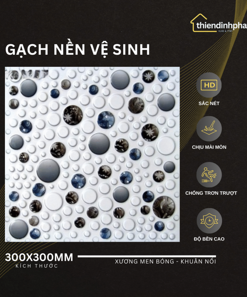 Gạch 30x30cm TDP303315 Gạch Men Mờ Chống Trơn Trượt (Sao chép)