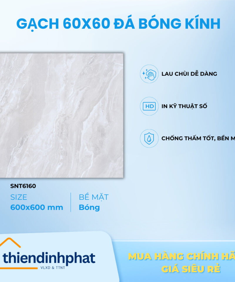 Gạch 600x600 đá bóng kính