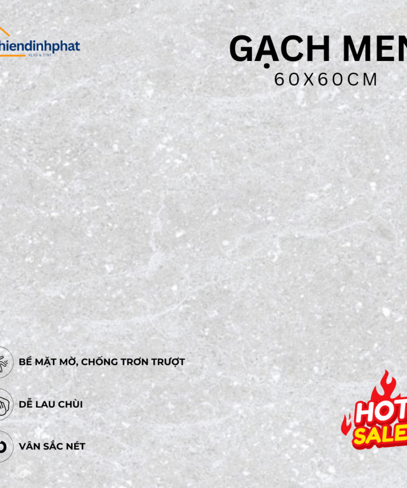 Gạch 60x60cm TDP6060605 Men Siêu Bóng