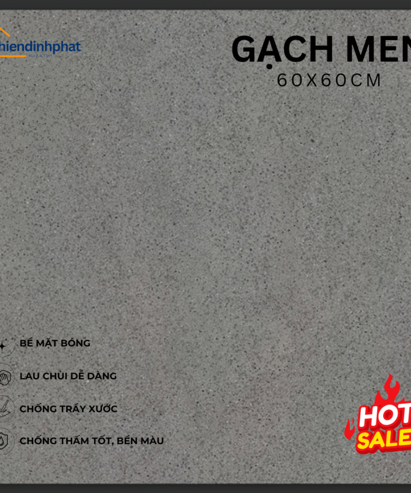 Gạch 60x60cm TDP6060605 Đá Bóng Kính Nhập Khẩu