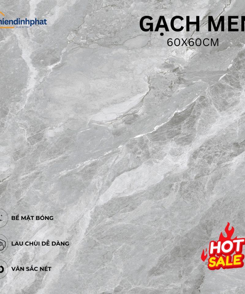 Gạch 60x60cm TDP606039 Men Siêu Bóng