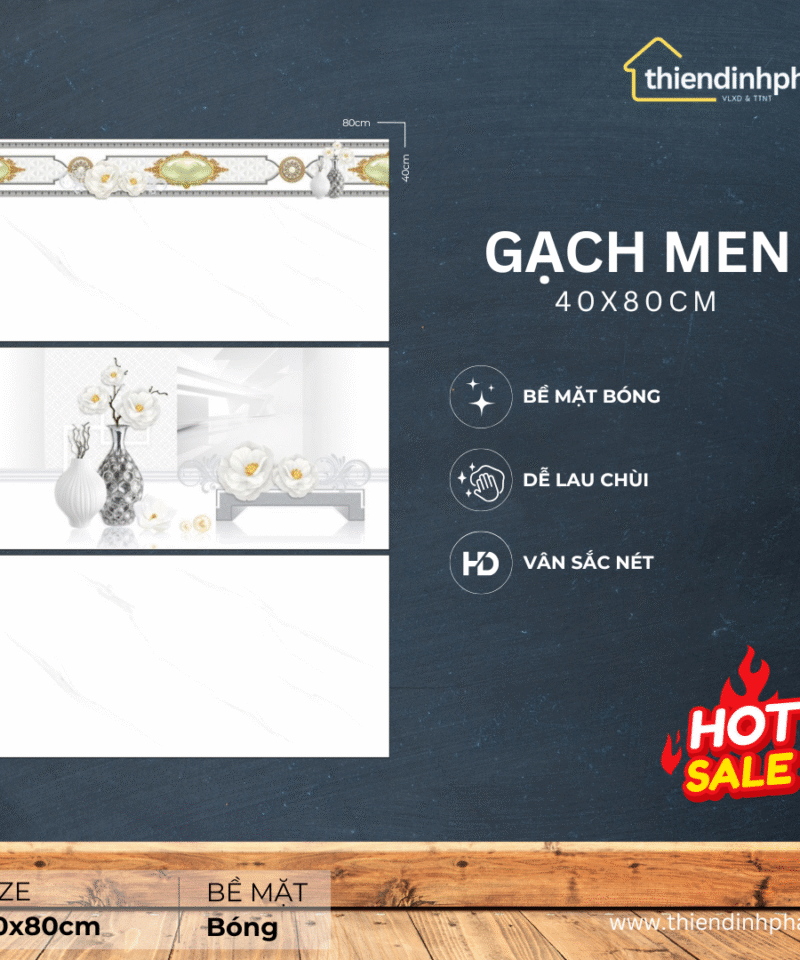 Gạch 40x80cm TDP4848002B Men Bóng