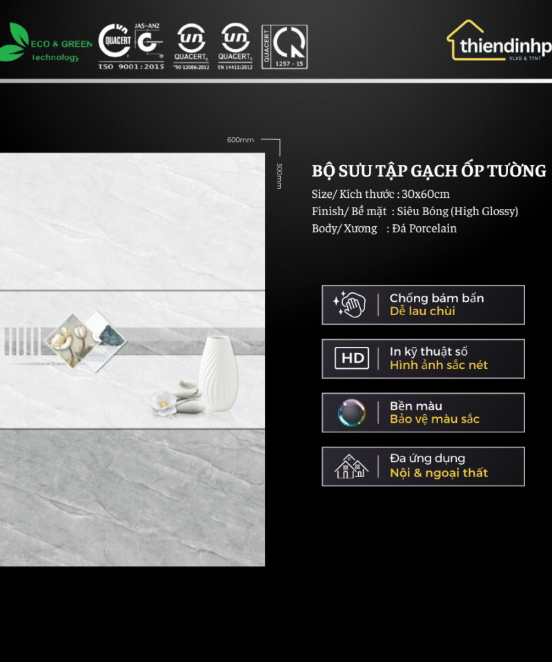 Gạch 30x60cm TP3636018 (Loại A)