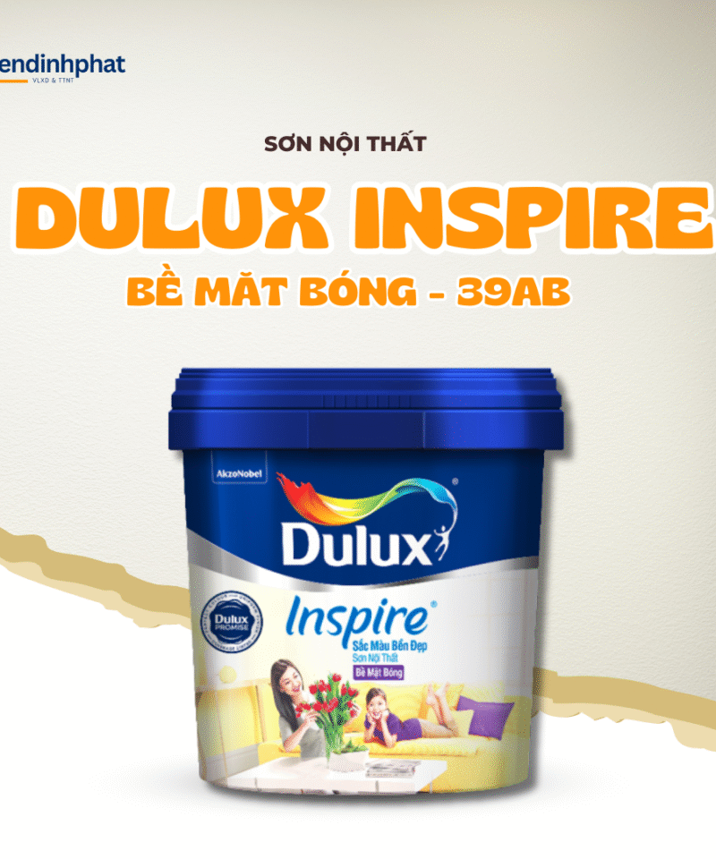 Dulux Inspire Nội Thất Sắc Màu Bền Đẹp Bề Mặt Bóng 39AB