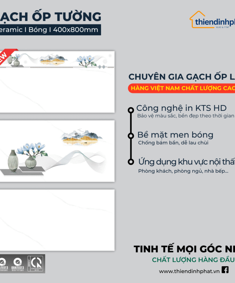 Gạch 40x80cm TDPV48209 Men Bóng Cao Cấp
