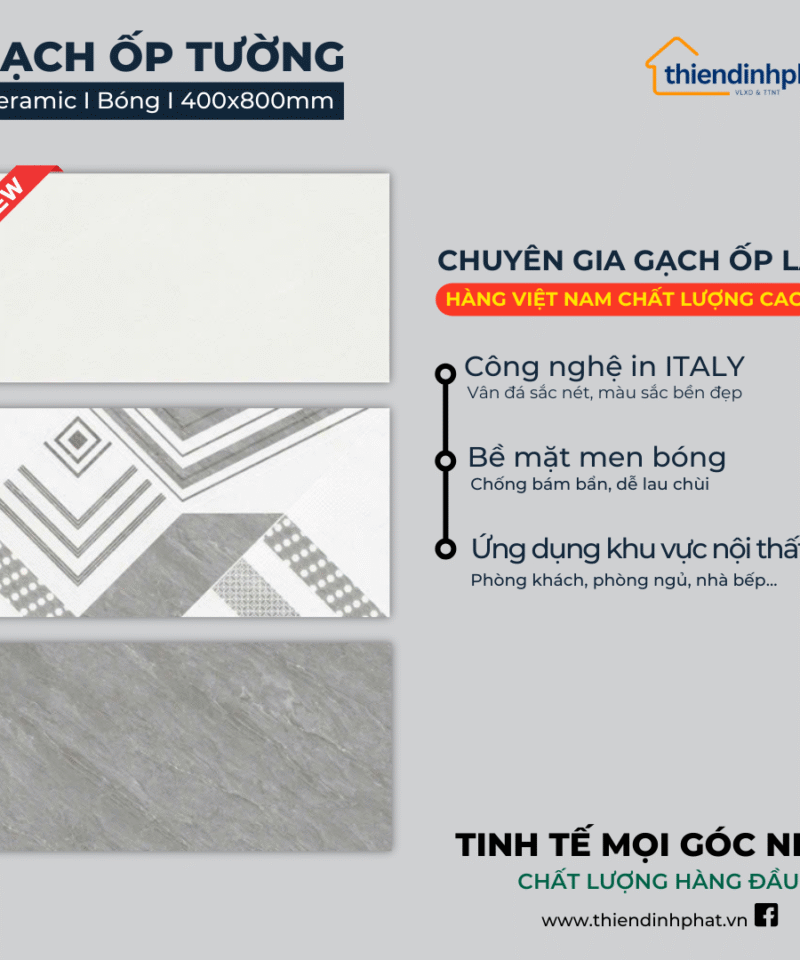 Gạch 40x80cm TDPSHCE4823 Men Bóng Cao Cấp