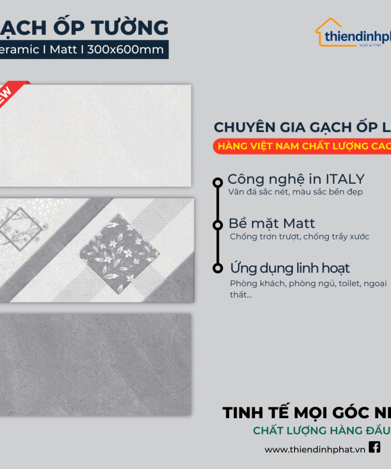 Gạch ốp tường 30x60cm SHCM3603 (LOẠI 1)