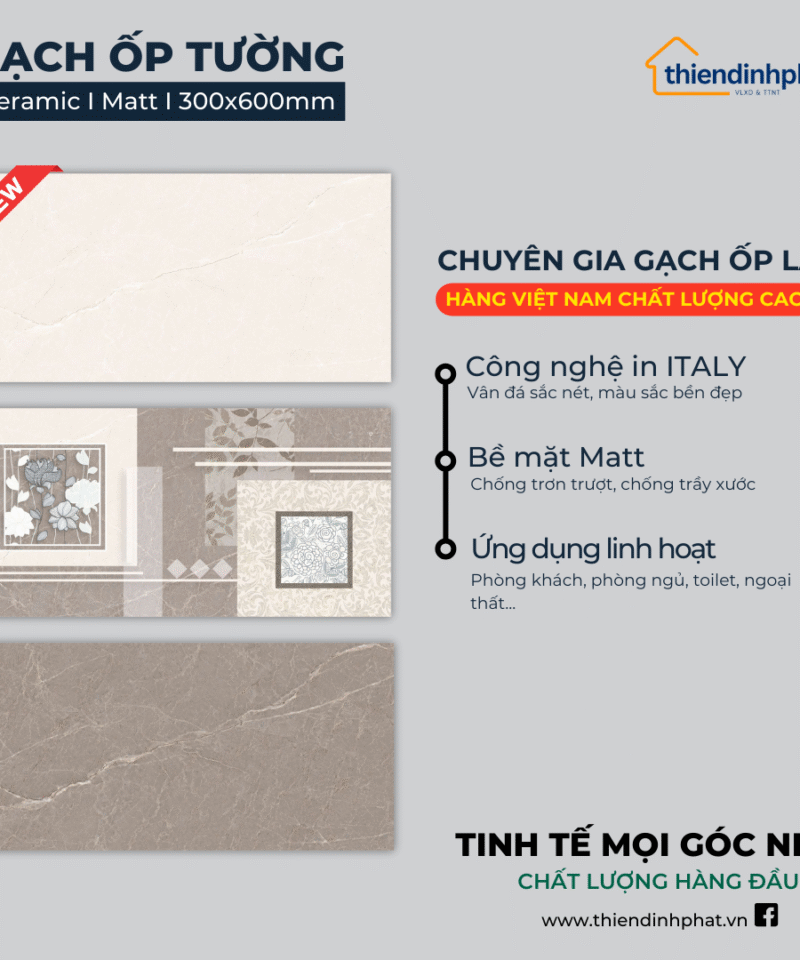 Gạch ốp tường 30x60cm SHCM3602 (LOẠI 1)