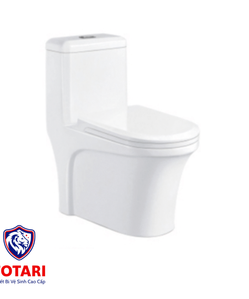 Bồn Cầu 1 Khối Fotari 1330 Nắp Êm (Tặng Vòi Xịt VX02)