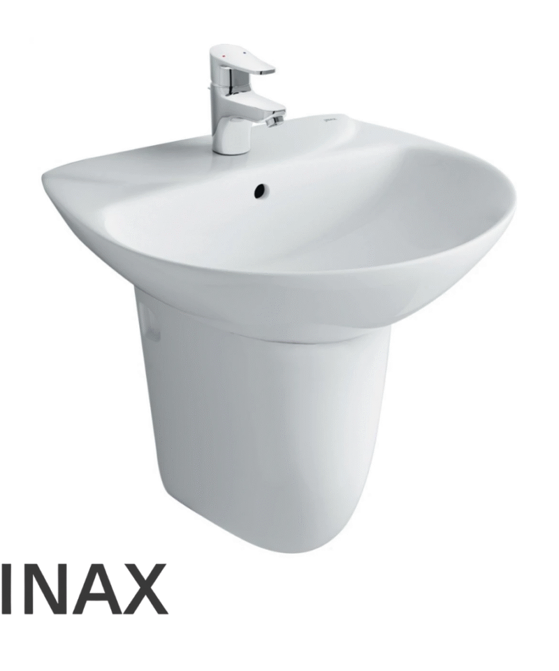 Lavabo Treo Tường Inax L-285V/L-288VC + Chân Treo