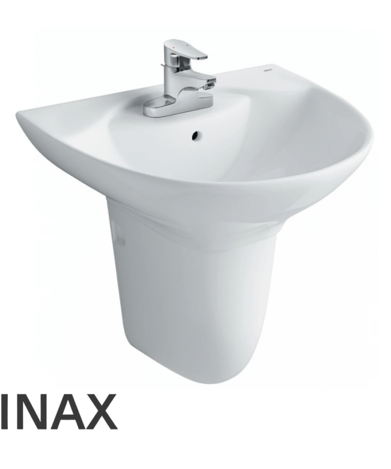 Lavabo Treo Tường Inax L-288V/L-288VC + Chân Treo