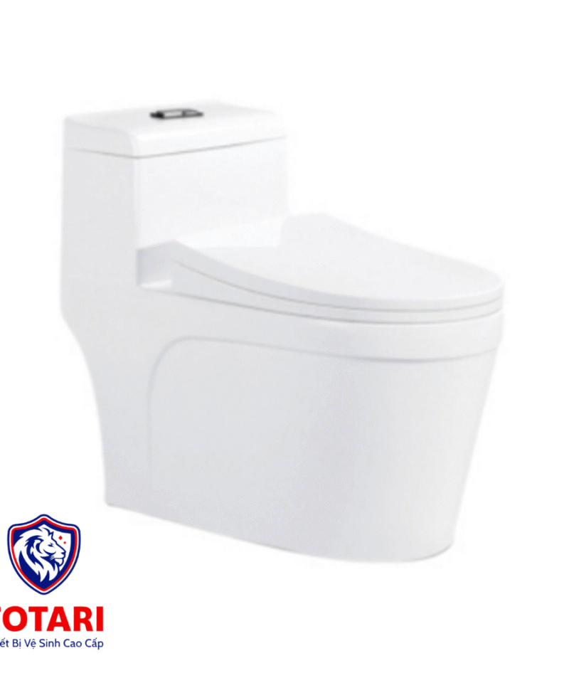 Bồn Cầu 1 Khối Fotari 2526 Nắp Êm (Tặng Vòi Xịt VX02)