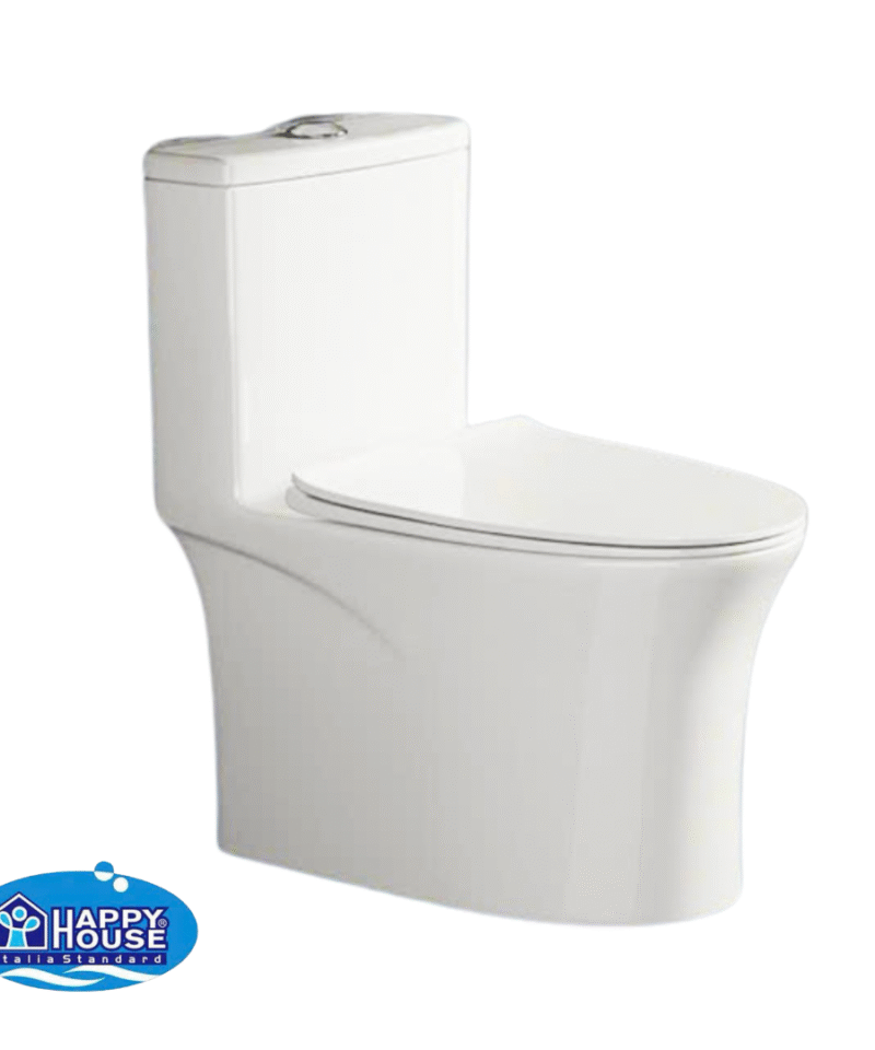 Bồn Cầu 1 Khối HappyHouse 992 Nắp Êm (Tặng Vòi Xịt VX02)