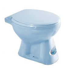 Bồn Cầu Cụt CASAXV Nắp Đóng Thường (Màu Xanh)